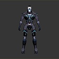 Mecha Warrior Sci-Fi Soldier Sci-Fi Warrior Mecha Soldier 3d model