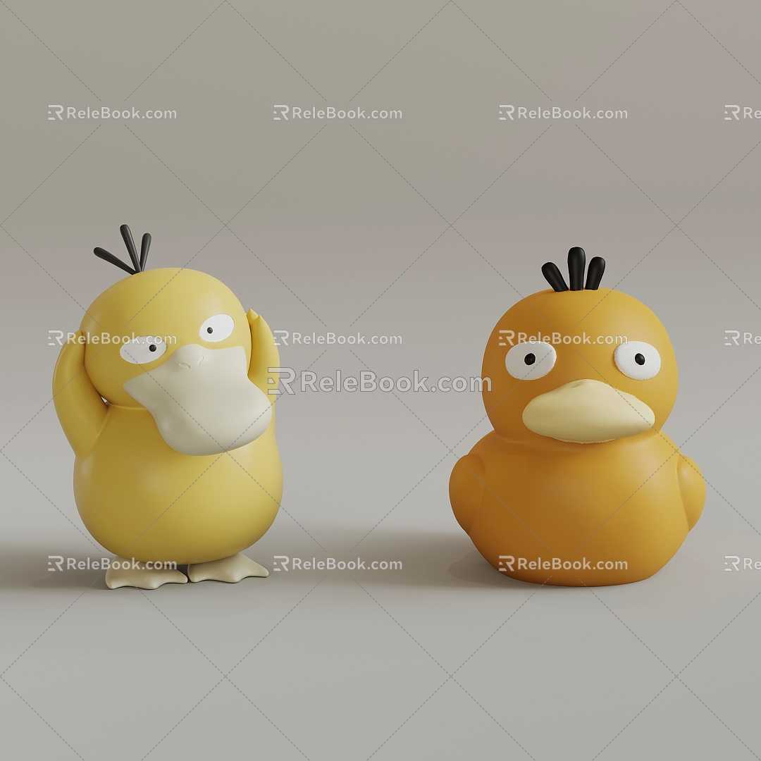 Modern Doll Duck Doll Ornaments 3d model