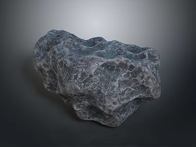 Natural Wood Stone Decorative Piece With Unique Textured Surface For Home Decor 3d model