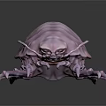 Pink Isopod With Segmented Body And Multiple Legs On Dark Background 3d model