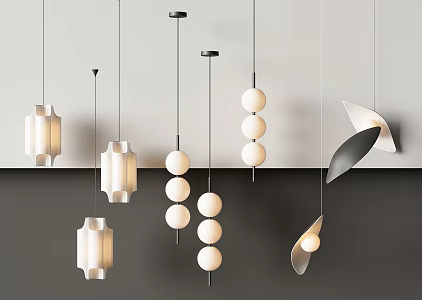 Modern chandelier 3d model