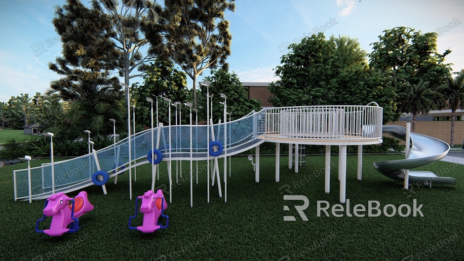 Modern play equipment Children's play equipment model