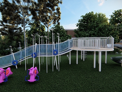 Modern play equipment Children's play equipment model