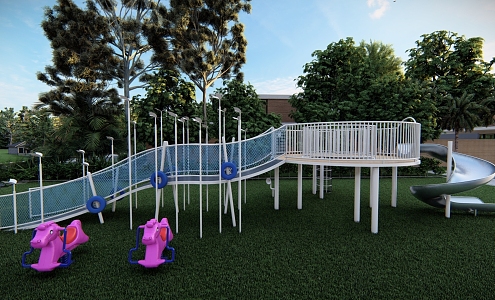 Modern play equipment Children's play equipment 3d model