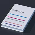 Modern Book Notebook 3d model