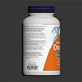 White Supplement Bottle With Purple Cap And Detailed Nutritional Label