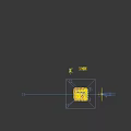 Smiley Brand Yellow Themed Clothing Store With Bright Display Shelves And Smiley Face Logo