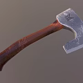Handcrafted Battle Axe With Forged Metal Head Wooden Handle And Sharp Blade