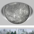 Modern Ceiling Lamp Moon Ceiling Lamp 3d model