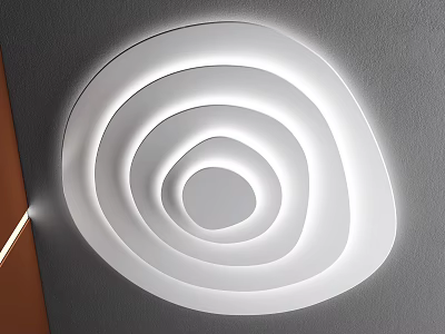modern ceiling lamp ceiling lamp water ripple 3d model