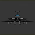 Sleek Black Toy Airplane Model With Blue Cockpit And Sci Fi Design Details