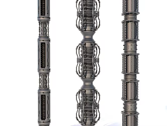 Sci-fi Pipe Hose Cable 3d model
