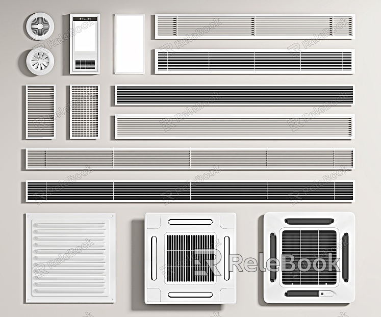 Modern air conditioner air outlet air conditioner outlet model