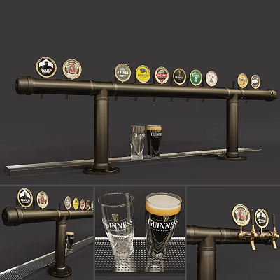 industrial LOFT beer machine bar beer machine 3d model