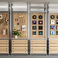 Modern Storage Rack Aluminum Profile Storage Rack Material Display Rack Optical Axis 3d model