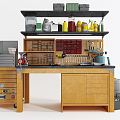 Modern workbench 3d model