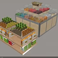 Fresh Fruit Display Shelves With Transparent Lids And Multi Tiered Racks For Produce
