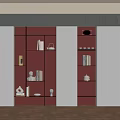 Modern Bookshelf 3d model
