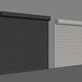 Black and White Roller Shutters Wall Mounted Design for Home or Commercial Use