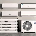 Modern air conditioner, air conditioner, on-hook air conditioner, external wall-mounted air conditioner 3d model