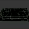 Modern Black Sofa Living Room Furniture With Upholstered Seats And Classic Design