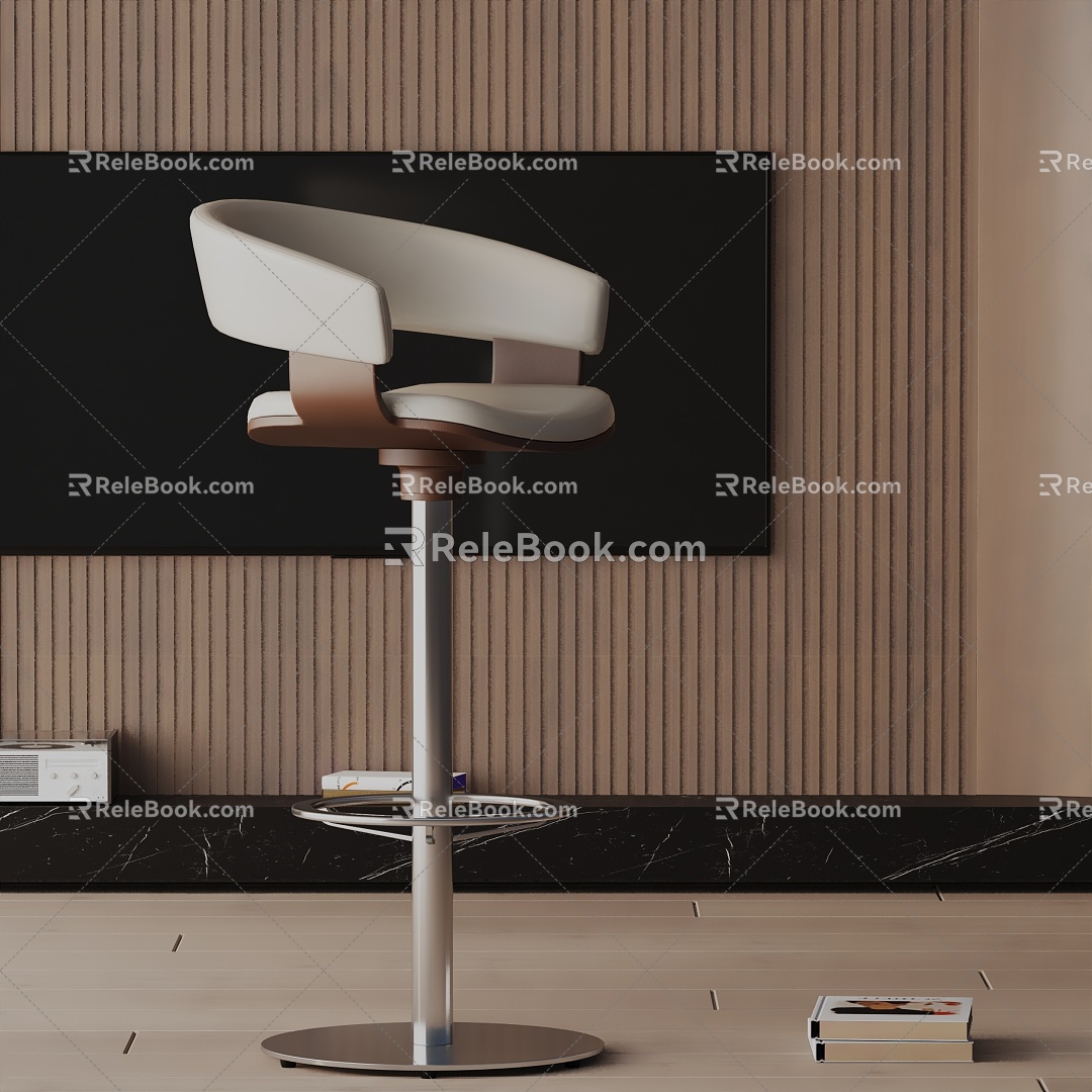 Modern Bar Chair 3d model