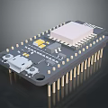 Computer Circuit Board With Integrated Chip Pins And Interface Components