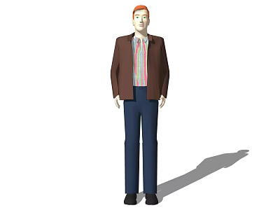 SU model character model residential area design landscape character model design SU character character background 3d model