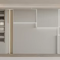 Modern background wall 3d model