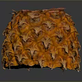 Fresh Ripe Pineapple With Vibrant Orange Textured Skin On Dark Background