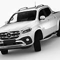 modern pickup truck benz 3d model