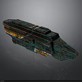 Futuristic Cosmic Spacecraft With Intricate Aerospace Structure And Modern Design Elements 3d model