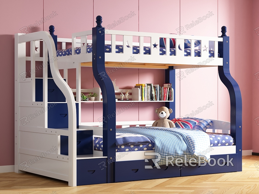 Modern Bed-and-out Children Bed-and-out model