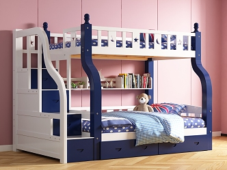 Modern Bed-and-out Children Bed-and-out 3d model