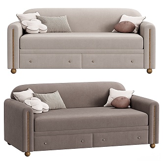 Modern double sofa 3d model