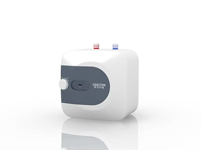 White Compact Kitchen Appliance With Red Blue Buttons Control Knob And MELODY Label 3d model