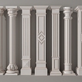 European Roman Column 3d model