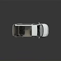 White Commercial Van With Open Doors And Interior Storage Compartments 3d model