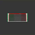 Home Soccer Goal With White Frame Green Red Base And Net For Daily Use