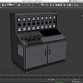 Control System Console Main Console Main Control Equipment Capacitance Cabinet Intelligent Distribution Box Electric Energy Meter Verification Device Super Realistic High Precision Video Grade 3d model