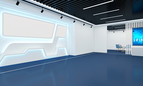 Modern Exhibition Hall 3d model