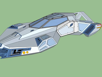 Futuristic Sci Fi Inspired Car With Streamlined Body Transparent Cockpit And Unique Design 3d model