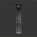 Iron Crowbar Iron Skid Crowbar Tools Hardware Tools Processing Tools Furniture 3d model