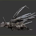 Wood Stone Sculpture With Natural Root Design And Decorative Texture For Home Art Decor