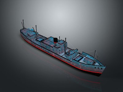 Modern Yacht Sailing by Speedboat 3d model