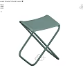 Light Green Modern Single Chair With Metal Frame And Fabric Seat On Wooden Floor