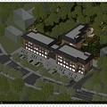 New Chinese-style Office Building She Cultural Architecture 3d model