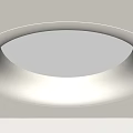 Sleek Modern Minimalist Ceiling Design With Recessed Circular White Light