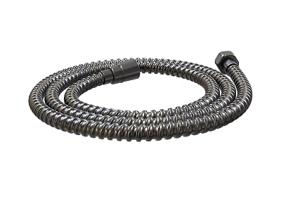 Durable Flexible Stainless Steel Spiral Pipe With Connection Fittings For Water Supply 3d model