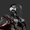 Industrial Equipment With Robotic Armor Design And Mechanical Metal Components